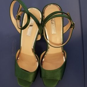 BE MINE Emerald Platform Heels